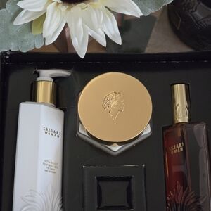 Gold and White Body Moisturizer & Oil Set